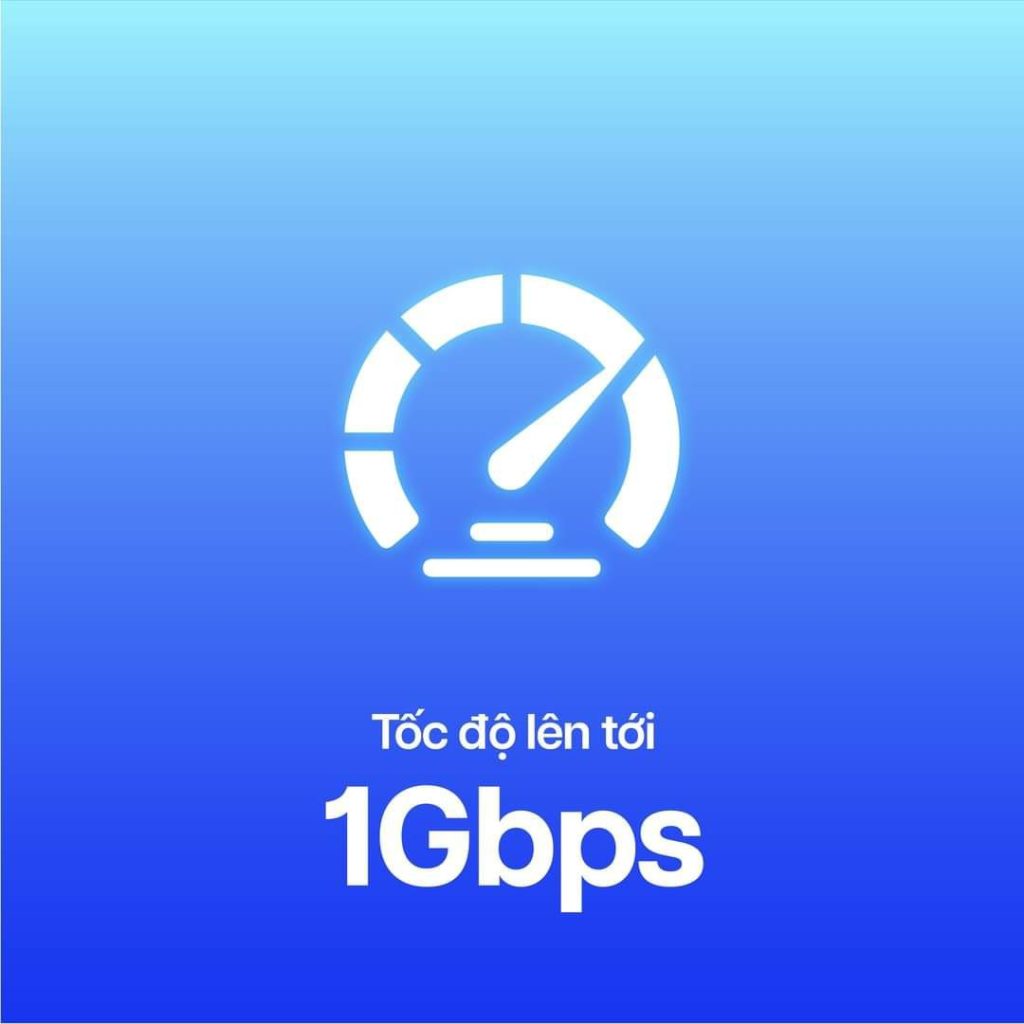 Tốc độ băng thông Internet lên đén 1Gbps